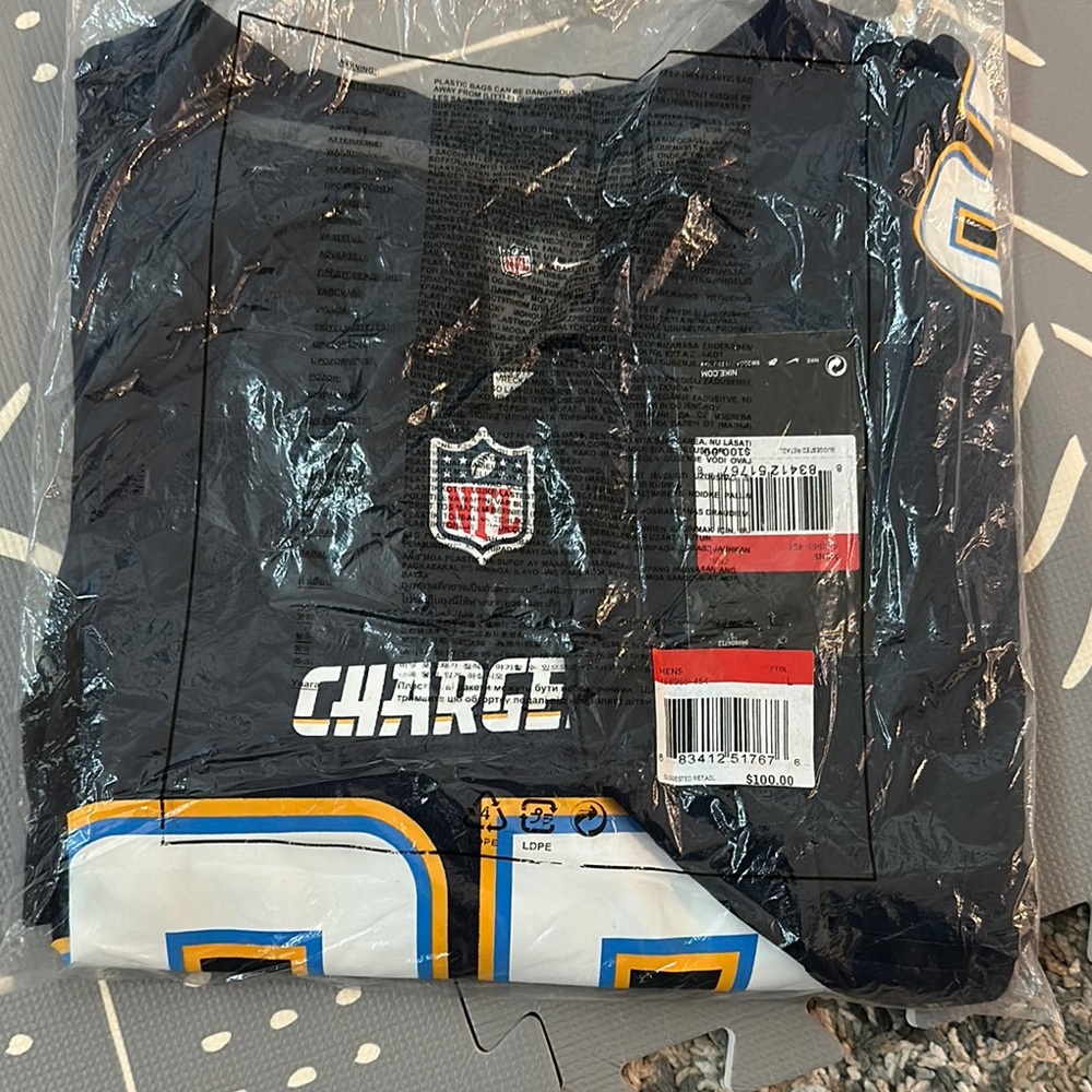 NFL Chargers Navy Jersey